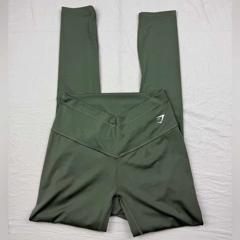 Gymshark Green crossover athletic Leggings size small